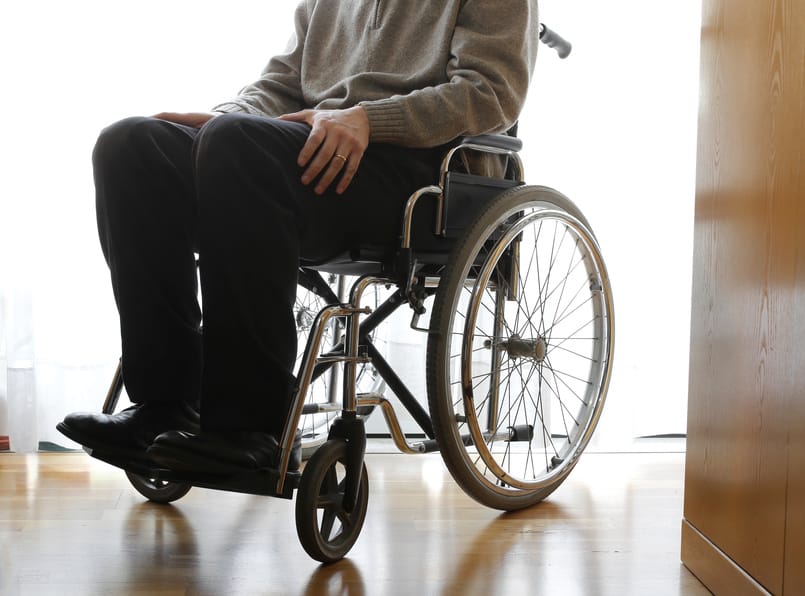 man in wheelchair