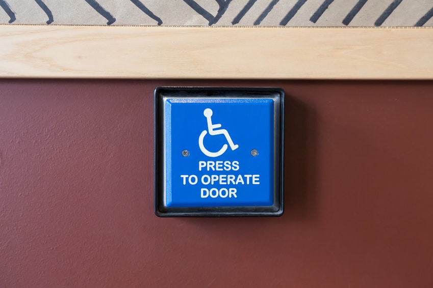 handicap door opener button