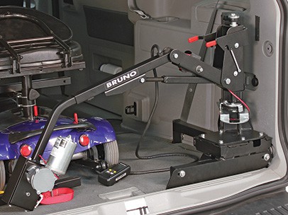 A lifter packed into a car