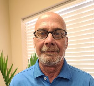 a man wearing glasses