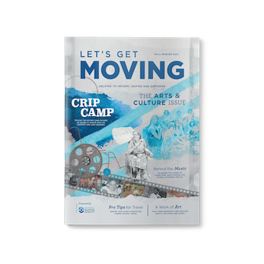 The front cover of the Fall/Winter 2021 issue of Let's Get Moving magazine